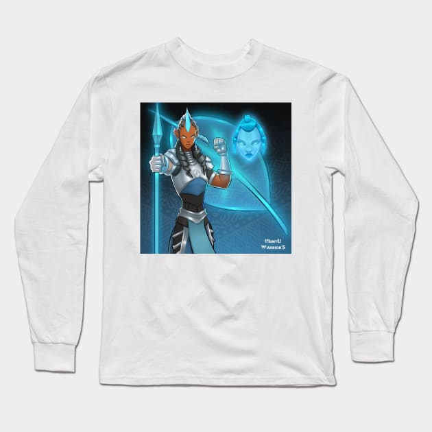 Muntu Warriors - Hydro Horn Collection Long Sleeve T-Shirt by Beckley Art